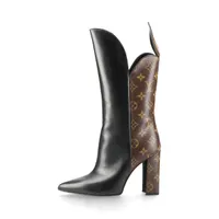 ヴィトン ローリエートライン 20年 レザー×スエード ブーツ 38