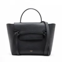 セリーヌ ベルトバッグ レザー ハンド トート ブラック CELINE ブラックレザー ショルダーバッグ ベルトバッグ