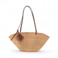 ジバンシー ストロー×レザー カゴバッグ ベージュ A2961799