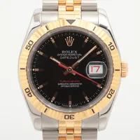 あ*ち様 ROLEX ロレックス デイトジャスト 16233 L549515 メ ロレックス デイトジャスト 16233 SS×YG AT 黒文字盤 A2880468