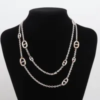 エルメス シェーヌダンクル ファランドール ロングネックレス 925 98.5