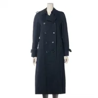バーバリーロンドントレンチコート38ネイビー BURBERRY BLUE LABEL Trench Coat With Brushed Liner Navy Size