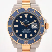 ロレックス サブマリーナーデイト 126613LB SS×YG SS×YG AT 青文字盤