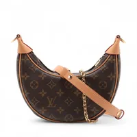 ヴィトン モノグラム ループ M81098 ブラウン RFID反応あり