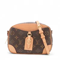 ヴィトン モノグラム ドーヴィルMINI M45528 ブラウン RFID反応あり