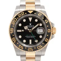 ロレックス GMTマスターⅡ 16710LN SS AT 黒文字盤 替えベゼル