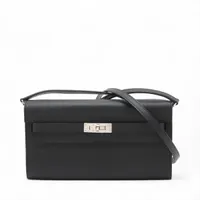 エルメス ケリーウォレット トゥーゴー ヴォーエプソン ブラック シルバー金具 Z:2021年