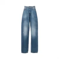 バレンシアガ 20年 コットン デニムパンツ 28 メンズ ブルー 641461