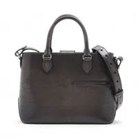 【限定SALE】美品　ベルルッティ　カリグラフィ　トゥジュールトート　グレー Berluti ベルルッティ トゥジュール カリグラフィ レザー灰