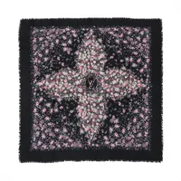 ヴィトン ショールモノグラム CC0139 ストール シルク ブラック