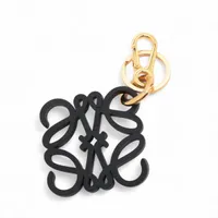 ロエベ キーリング メタル シルバー ぺブル A3553399｜中古