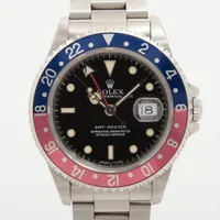 ロレックス GMTマスター 16700 SS SS AT 黒文字盤