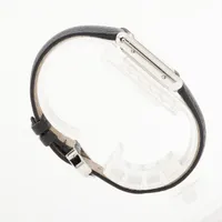 カルティエ タンクマスト WSTA0042 SS SS×革 QZ シルバー文字盤