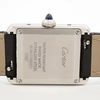 カルティエ タンクマスト WSTA0042 SS SS×革 QZ シルバー文字盤