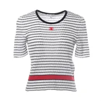 シャネル ココマーク コットン Tシャツ 36 レディース ホワイト