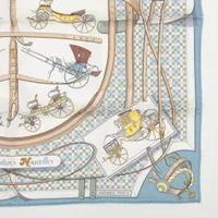 エルメス カレ70 Les Voitures Nouvelles 馬車の変遷 スカーフ シルク