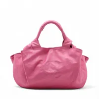 ロエベ ナッパアイレ レザー ハンドバッグ ピンク A3934426｜中古 