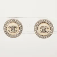 CHANEL 【本物保証 00A 】ココマーク　ラインストーン ピアス 両耳 CHANEL シャネル ピアス ABD478 B16782 レディース ココマーク