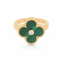 ヴァンクリーフ&アーペル　ヴィンテージアルハンブラリング　ギヨシェ　51　YG ヴァンクリーフ&アーペル ヴィンテージアルハンブラ ギョーシェ