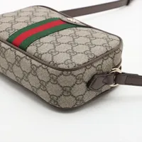 グッチ GGスプリーム ショルダーバッグ ブーツ柄 PVC レザー ベージュ アイボリー 257246 ハンドバッグ GUCCI 横浜BLANC GUCCI - グッチ GGスプリーム ショルダーバッグ ブーツ柄 PVC レザー