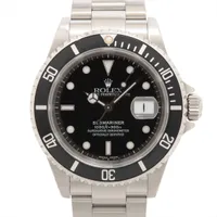 ロレックス サブマリーナーデイト 16610 SS SS AT 黒文字盤
