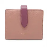 美品★セリーヌ　トリオンフ　スモール　フラップウォレット　キャンバス×レザー CELINE セリーヌ 財布 三つ折り財布 スモール フラップ