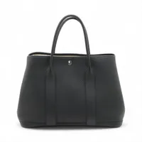エルメス ガーデンパーティ36 PM ネゴンダ ブラック シルバー金具 B:2023年