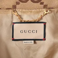 Gucci Jumbo GG Cotton Jacket 56 Men's Beige 680812 Garment With