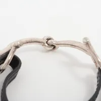 エルメス ホースビット ブレスレット 925 19.1g ブラック A3937574