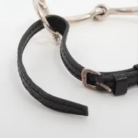 エルメス ホースビット ブレスレット 925 19.1g ブラック A3937574