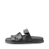 エルメス シェーヌダンクル レザー サンダル 36 レディース ブラック