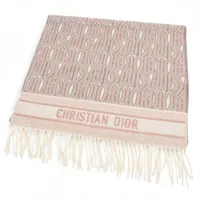 ディオール 25CDO3091093 オブリーク マフラー カシミヤ グレー