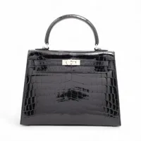 エルメス　ケリーベルト　ブラック　シルバー金具　新品未使用　週末限定セール HERMES（エルメス） ベルト ケリー 18 ケリーベルト シェーヴルシャム