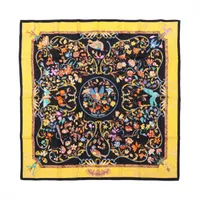 エルメス　シルク　カレ90 スカーフ　着物と印籠　ネイビー エルメス シルク カレ90 スカーフ 着物と印籠 ネイビー エルメス