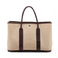 ❤お得なお品❤ガーデンパーティPM ブラウンｘベージュ トワル エルメス □Ｐ エルメス ガーデンパーティ36 PM トワルアッシュxネゴンダ