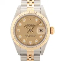 ロレックス レディ デイトジャスト 69173G SS×YG SS×YG AT シャンパン文字盤
