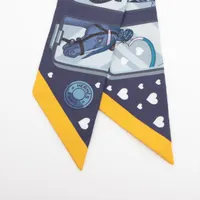 【美品】HERMES エルメス ツイリー ストーリー ネイビー STORY エルメス ツイリー HERMES STORY エルメス ストーリー ツイリー シルク