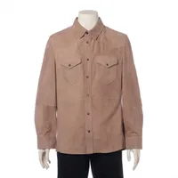 ブルネロクチネリ レザーシャツ