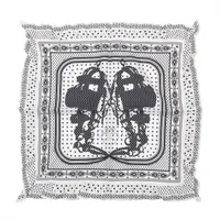 未使用【エルメス】希少　カレ　90 マハラニの庭　シルク　大判　スカーフ エルメス)カレ90《マハラニの庭》 90スカーフ (HERMES/スカーフ