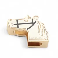未使用❤︎エルメス ツイリー 自由の馬　一番人気 エルメスツイリー 自由の馬/Chevaux en liberte 水色/ブラウン