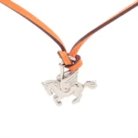 HERMES エルメス マイヨン ネックレス バッファロー HERMES】マイヨン ネックレス メタル バッファローホーン ユニ