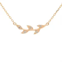 アガット ダイヤ オニキス ネックレストップ K10(YG) 1.1g 0.005