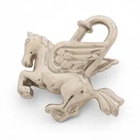 美品【エルメス本物】カデナ/チャーム/ペガサス/シルバー エルメスカデナペガサスシルバー
