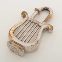 エルメス カデナ ハープ チャーム GP シルバー A3942685｜中古ブランド