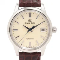 グランドセイコー 8N65-8000 SS×YG×革 QZ アイボリー文字盤