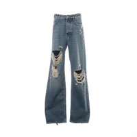 バレンシアガ 20年 コットン デニムパンツ 28 メンズ ブルー 641461