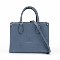 ヴィトン モノグラム アンプラント オンザゴー PM M58956 ブルー RFID反応あり