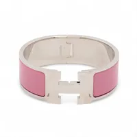 エルメス エマイユGM バングル GP ピンク A3022714｜中古