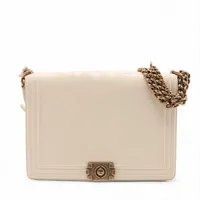 シャネル ボーイシャネル ベルベット チェーンショルダーバッグ