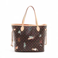 ヴィトン キャットグラム ネヴァーフルMM M44441 ブラウン RFID反応あり